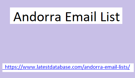 Andorra Email List 
